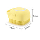 Escova Massageadora de Banho Pet com Dispenser Shampoo - ProRelax©